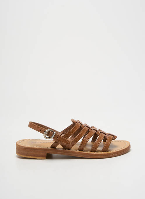 Sandale/Pantofi decupați maro LES TROPEZIENNES fată