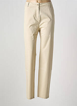 Pantalon drept bej AGATHE & LOUISE femeie