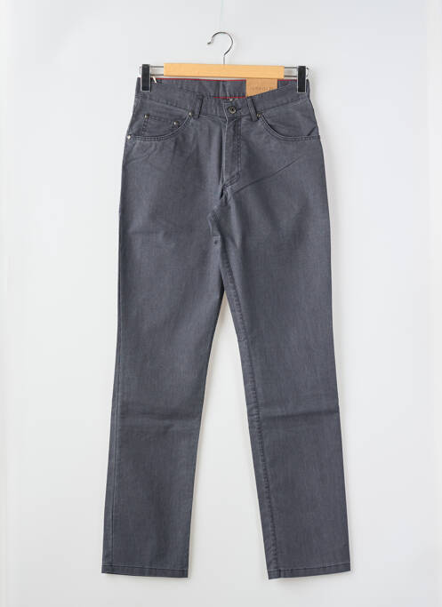 Pantalon slim țesătură poplin mărime normală gri HAROLD femme