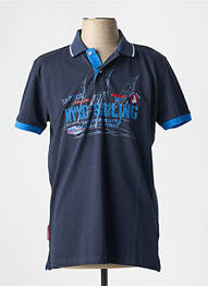 Polo elasticitate mâneci scurte albastru SEA BARRIER homme
