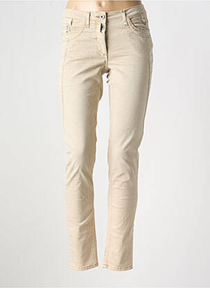Pantalon slim bej CECIL femeie