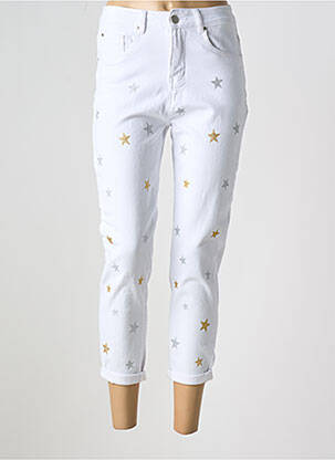 Blugi cu croială slim alb AD'ORO femeie