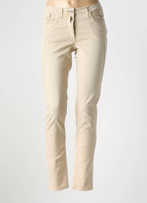 Pantalon slim bej CECIL femeie
