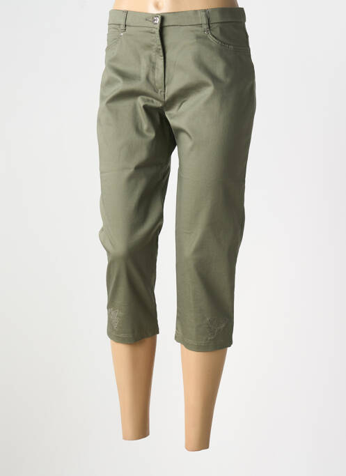 Pantalon trei sferturi verde CHRISTINE LAURE femeie
