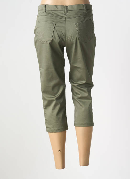 Pantalon trei sferturi verde CHRISTINE LAURE femeie