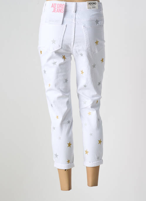 Blugi cu croială slim alb AD'ORO femeie