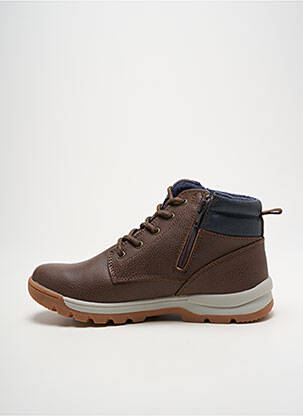Botine/ghete material neted vârf rotund maro LICO băiat