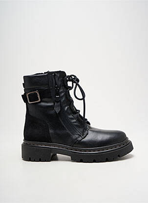 Botine/ghete material neted toc plat până la 3 cm negru ORLAND femeie