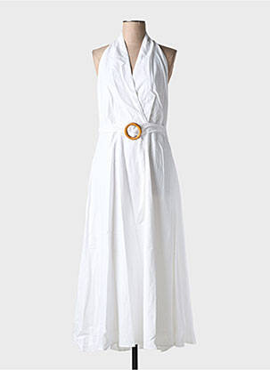 Rochie lungă alb GRACE & MILA femeie