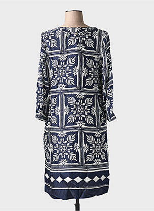 Rochie midi imprimeu floral mâneci 3/4 albastru STREET ONE femeie