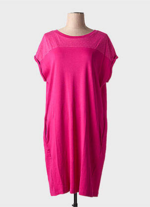 Rochie midi mâneci scurte mâneci scurte roz CECIL femeie