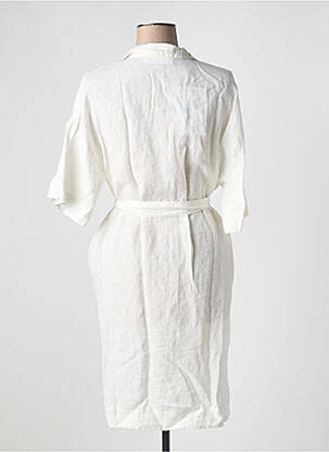 Rochie midi mâneci 3/4 mâneci 3/4 bej SELECTED femeie