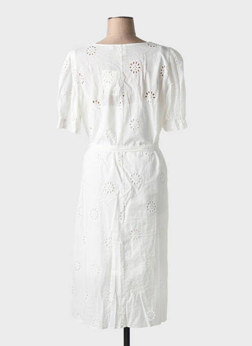 Rochie midi alb ICHI femeie