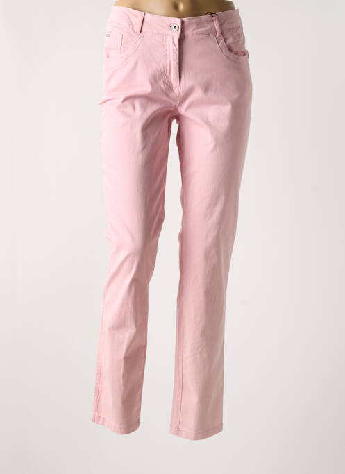 Pantalon slim roz BRANDTEX femeie