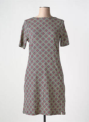 Rochie scurtă mâneci scurte mâneci scurte bej TRANQUILLO femeie