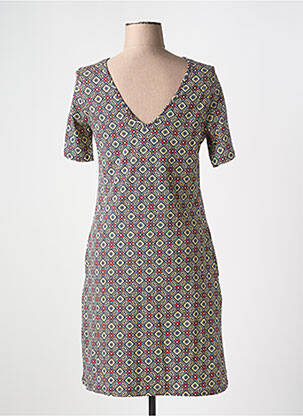 Rochie scurtă mâneci scurte mâneci scurte bej TRANQUILLO femeie