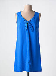 Rochie scurtă fără mâneci fără mâneci albastru MALOKA femeie