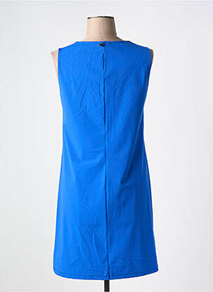 Rochie scurtă fără mâneci fără mâneci albastru MALOKA femeie