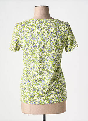 Tricou imprimeu fantezie mâneci scurte verde TRANQUILLO femeie