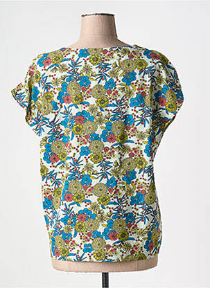 Tricou croială dreaptă mâneci scurte albastru TRANQUILLO femeie
