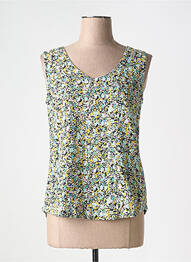 Top croială cambrată fără mâneci verde LILY & ME femme