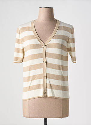 Vestă cu mâneci scurte bej ARTLOVE femeie