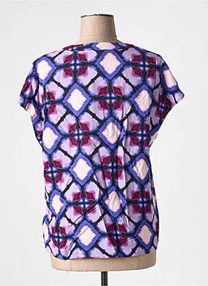 Bluză țesătură poplin mâneci scurte violet STREET ONE femeie