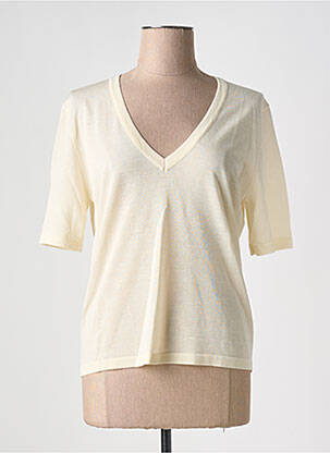 Pulover bej GRACE & MILA femeie