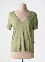 Tricou guler în v mâneci scurte verde VILA femme