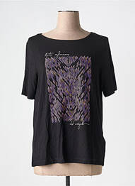 Tricou serigrafie mâneci scurte negru STREET ONE femme