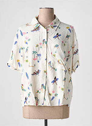 Cămașă alb PIECES femeie