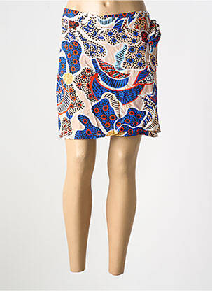 Fustă scurtă albastru LAURE + MAX femeie