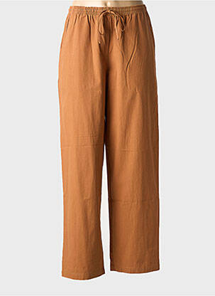 Pantalon drept maro GRACE & MILA femeie