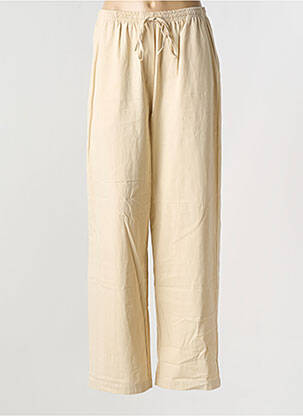 Pantalon drept bej GRACE & MILA femeie