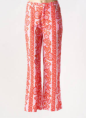 Pantalon drept roșu LAURE + MAX femeie