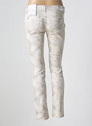 Pantalon slim țesătură poplin mărime normală alb STREET ONE femeie