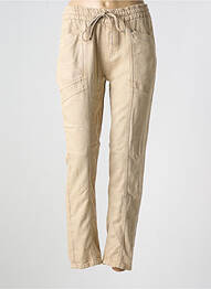 Pantalon slim talie elastică mărime normală bej STREET ONE femme