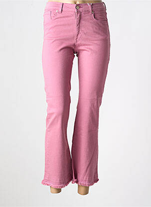 Blugi cu croială evazată roz MUSE femeie