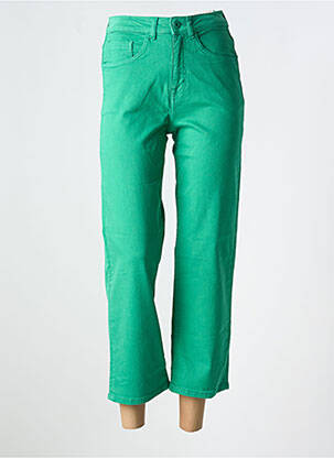 Blugi cu croială dreaptă verde ICHI femeie