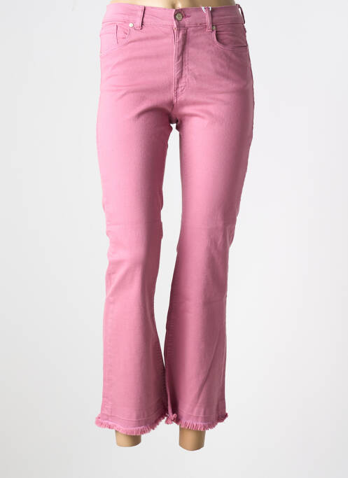 Blugi cu croială evazată roz MUSE femeie