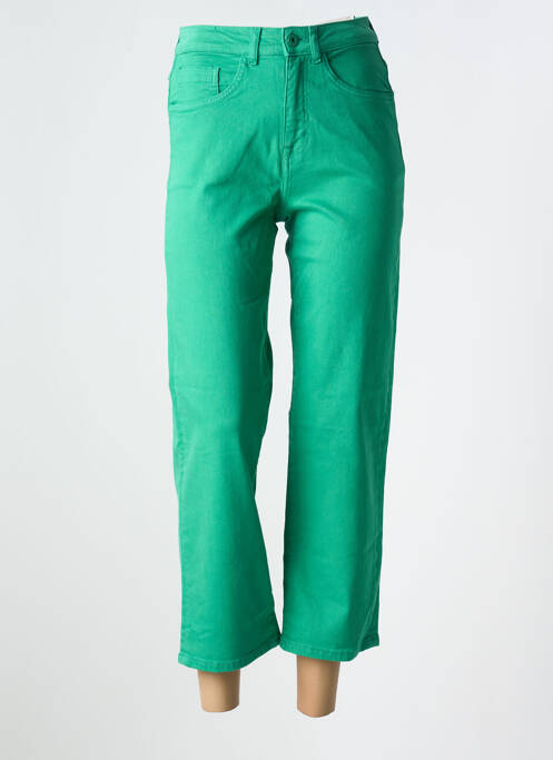 Blugi cu croială dreaptă verde ICHI femeie