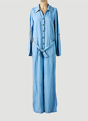 Salopetă-pantalon închidere cu nasturi pe față mâneci lungi albastru VILA femeie