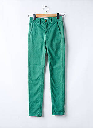 Pantalon slim buzunare verde HAPPY femeie