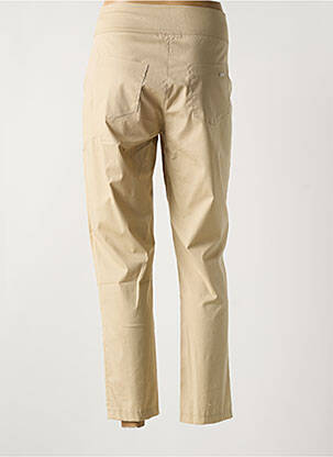 Pantalon 7/8 țesătură poplin mărime normală verde MALOKA femeie