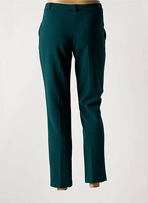Pantalon 7/8 talie cu cleme mărime normală verde REVD'ELLE femeie