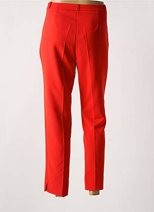 Pantalon 7/8 talie cu cleme mărime normală portocalie HIPPOCAMPE femeie