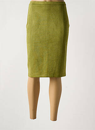 Fustă midi verde QUATRE VINGT JOURS femeie