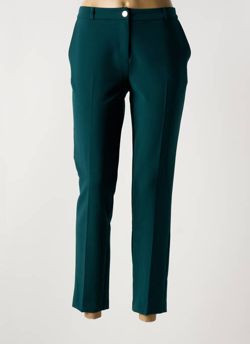 Pantalon 7/8 talie cu cleme mărime normală verde REVD'ELLE femme