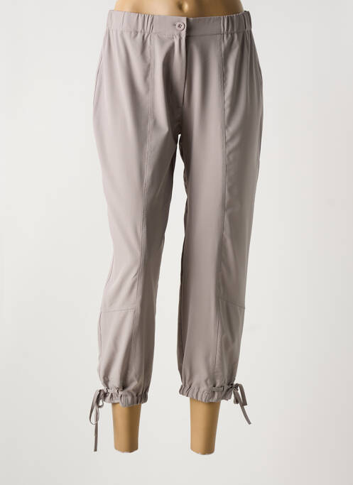 Pantalon trei sferturi gri QUATRE VINGT JOURS femeie