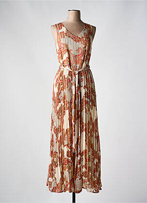 Rochie lungă portocaliu NIZA femeie